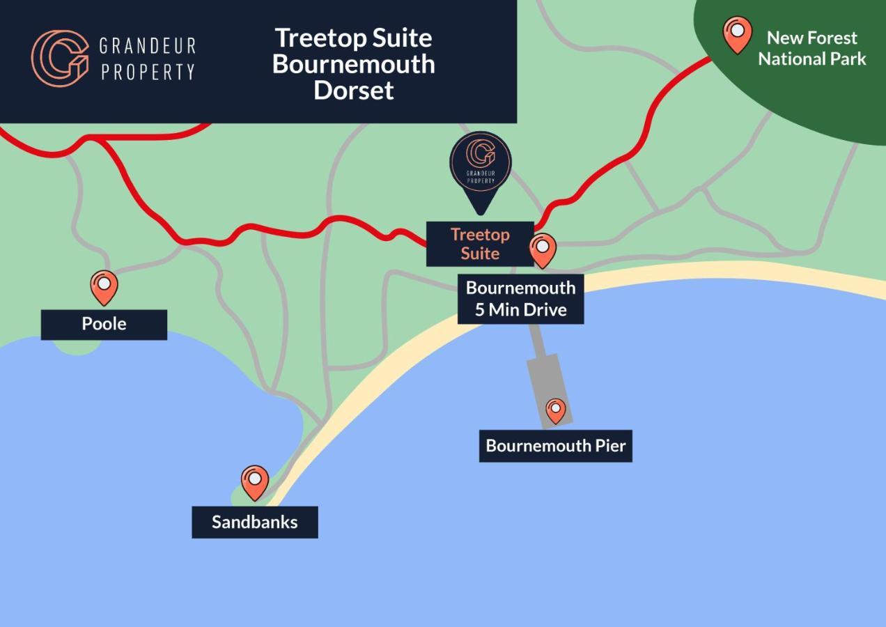 Treetop Suite By Grandeur Property Борнмут Экстерьер фото